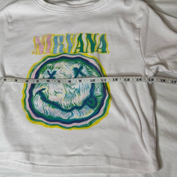 Nirvana Smiley Graphic T-Shirt - Picture 4 of 7